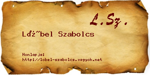Löbel Szabolcs névjegykártya